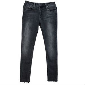 JOES Lara Mid Rise Raw Ankle Crop Straight Jeans sz 26